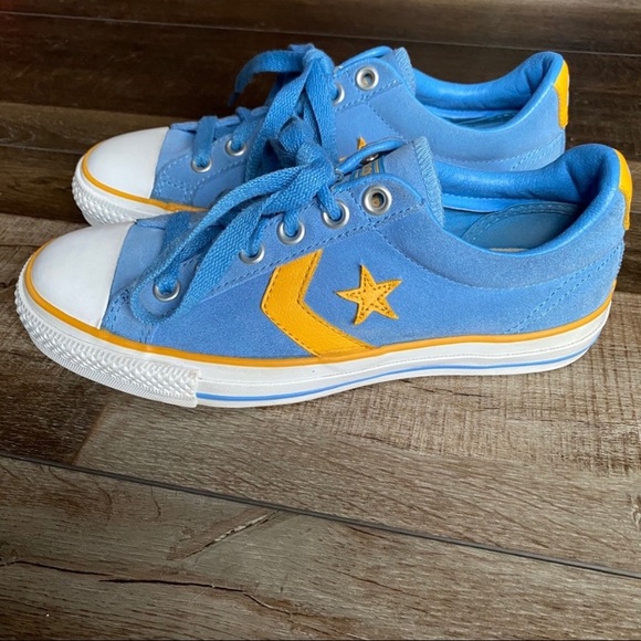 red blue green and yellow converse